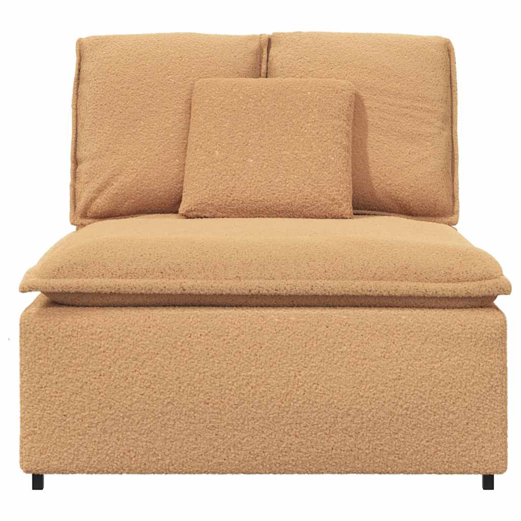 Module central de canapé modulable avec coussins beige 100 cm - XIOS