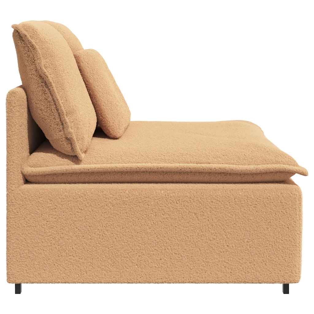 Module central de canapé modulable avec coussins beige 100 cm - XIOS