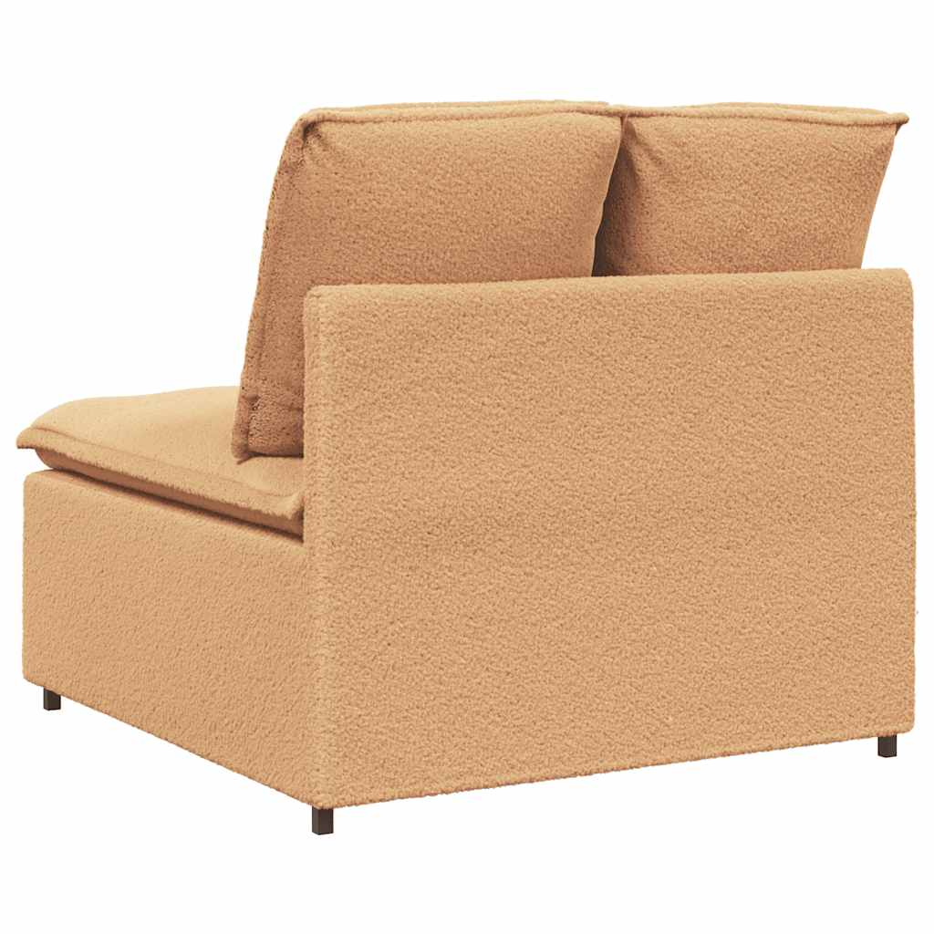 Module central de canapé modulable avec coussins beige 100 cm - XIOS