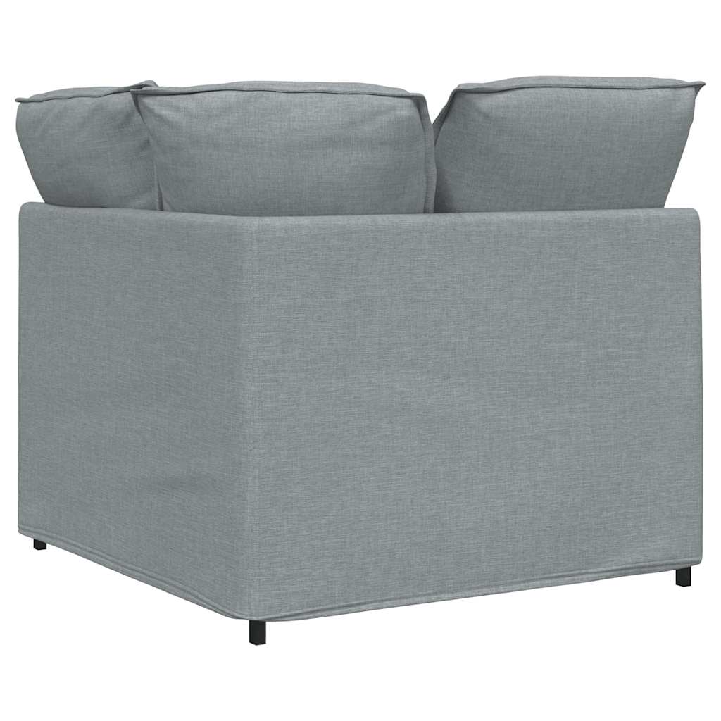 Module d'angle pour canapé modulable avec coussins gris clair 100 cm - XIOS