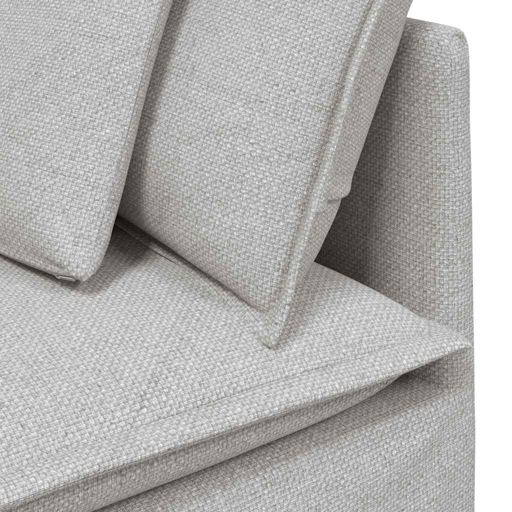 Module d'angle pour canapé modulable avec coussins Gris nuage 100 cm - XIOS
