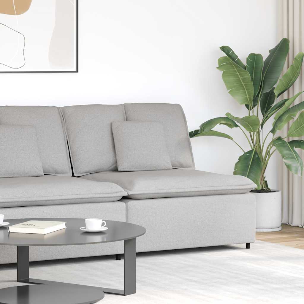 Module d'angle pour canapé modulable avec coussins Gris nuage 100 cm - XIOS
