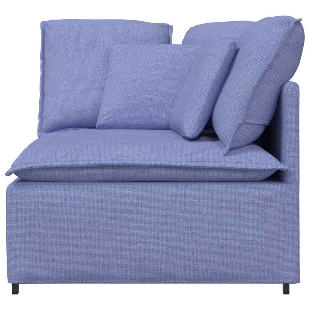 Module d'angle pour canapé modulable avec coussins bleu jean 100 cm - XIOS