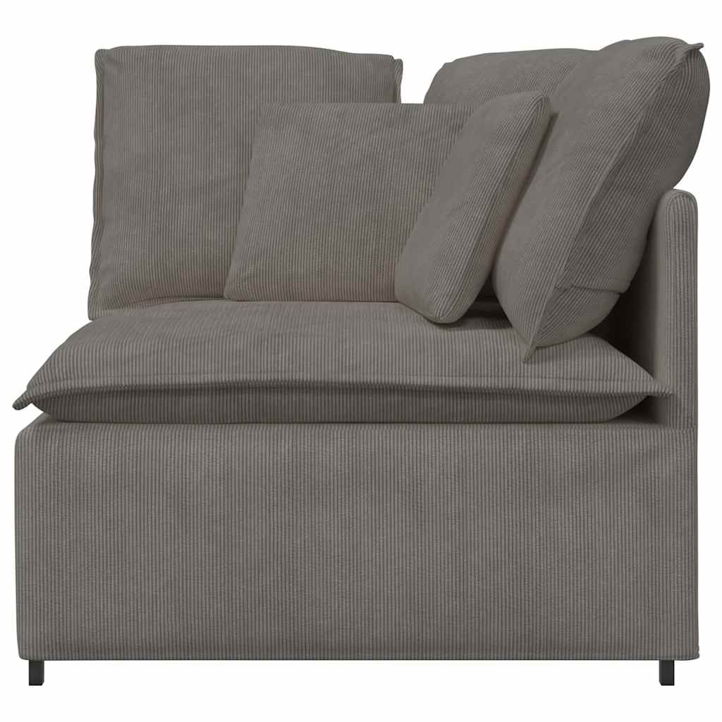Module d'angle pour canapé modulable avec coussins gris clair 100 cm - XIOS