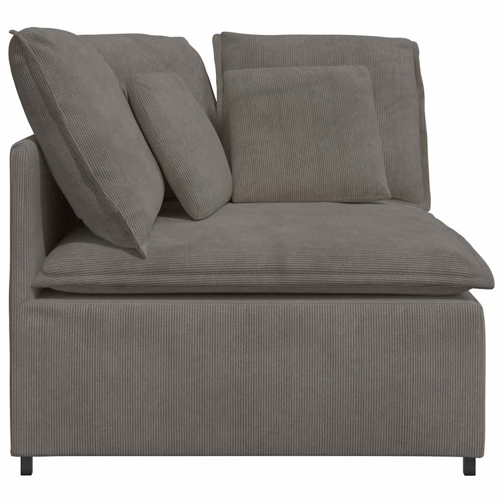 Module d'angle pour canapé modulable avec coussins gris clair 100 cm - XIOS