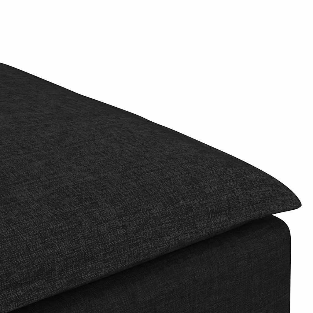 Module de repose-pieds pour canapé modulaire Noir 100 x 100 x 48 cm