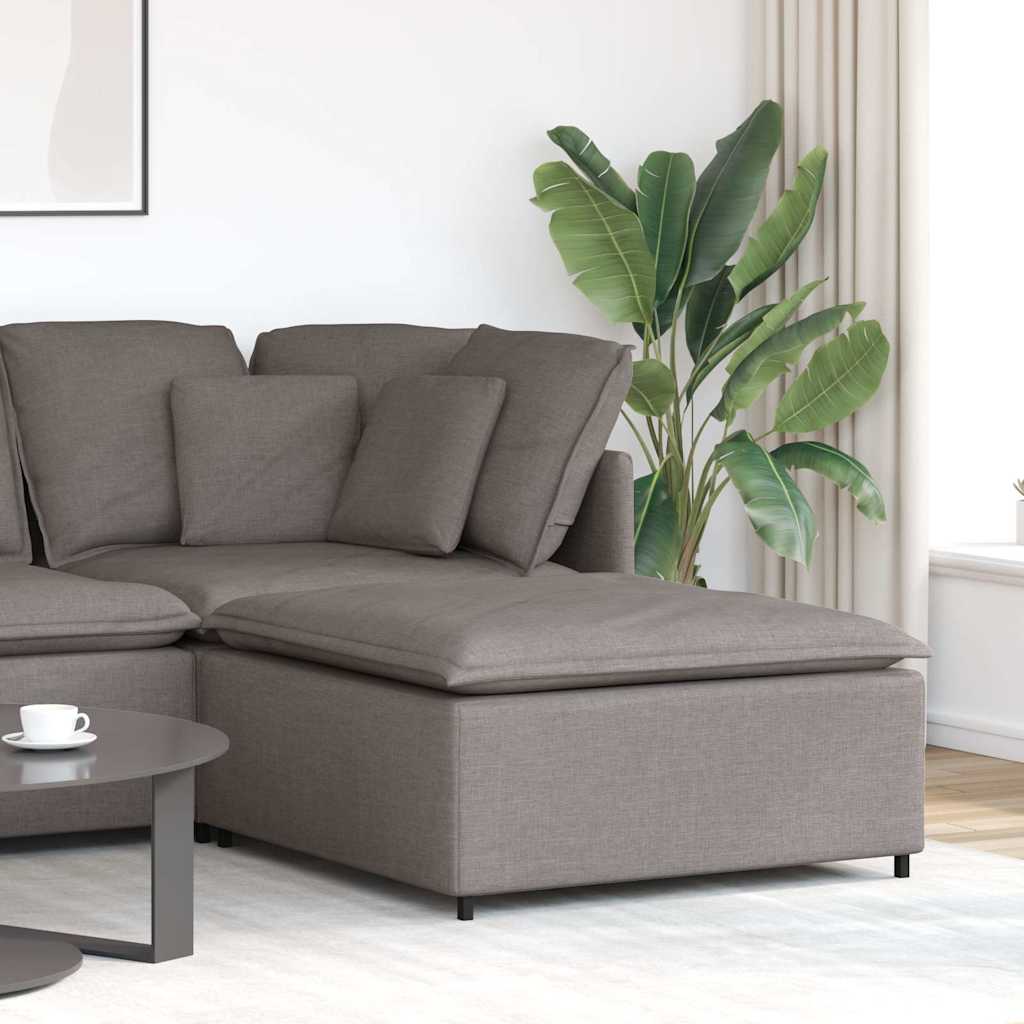 Module de repose-pieds pour canapé modulaire Taupe 100 x 100 x 48 cm