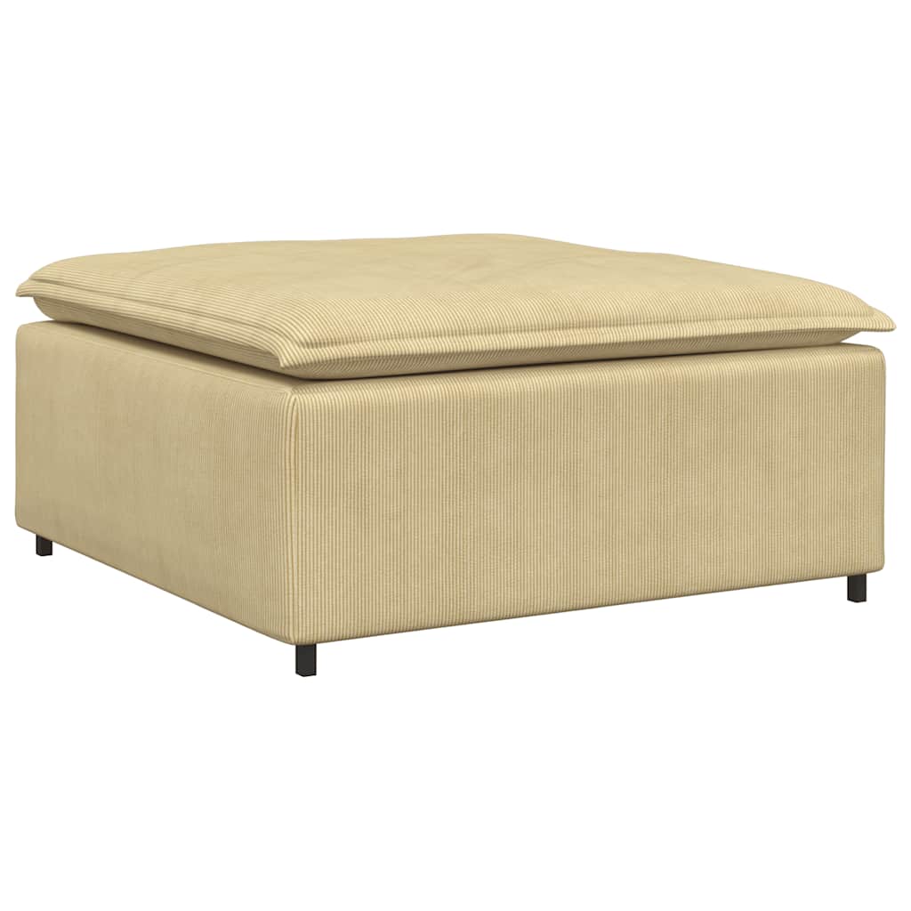 Repose-pieds modulaire pour canapé gris et vert 100 x 100 x 48 cm - XIOS