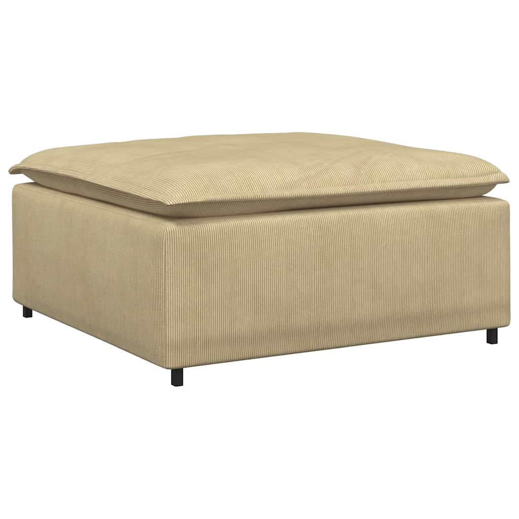 Repose-pieds modulaire pour canapé gris et vert 100 x 100 x 48 cm - XIOS