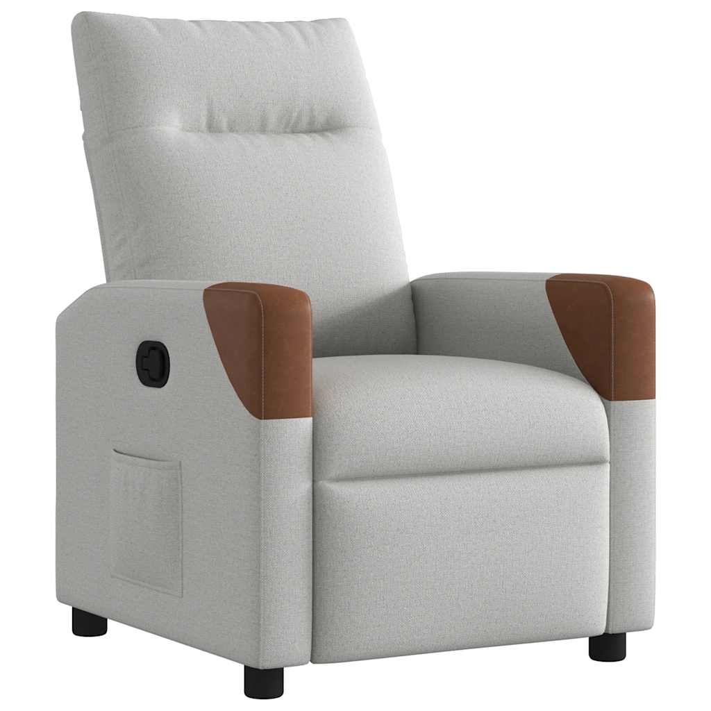 Fauteuil inclinable gris nuage tissu - XIOS
