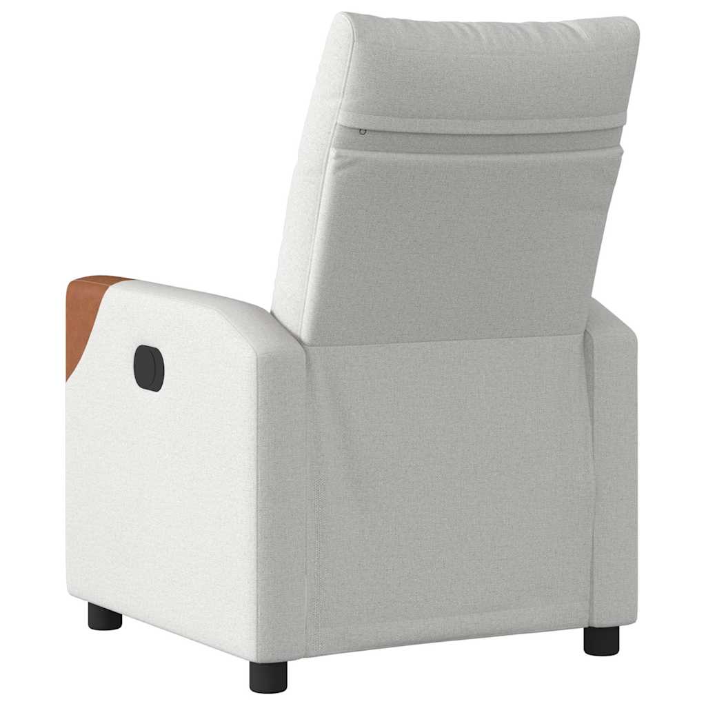 Fauteuil inclinable gris nuage tissu - XIOS