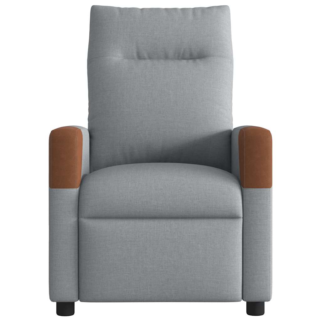 Fauteuil inclinable Gris clair Tissu - XIOS