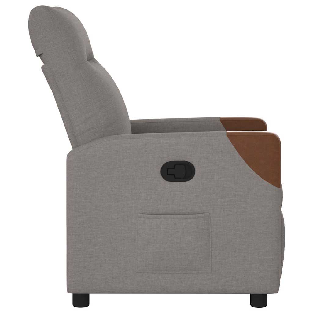 Fauteuil inclinable Taupe Tissu - XIOS