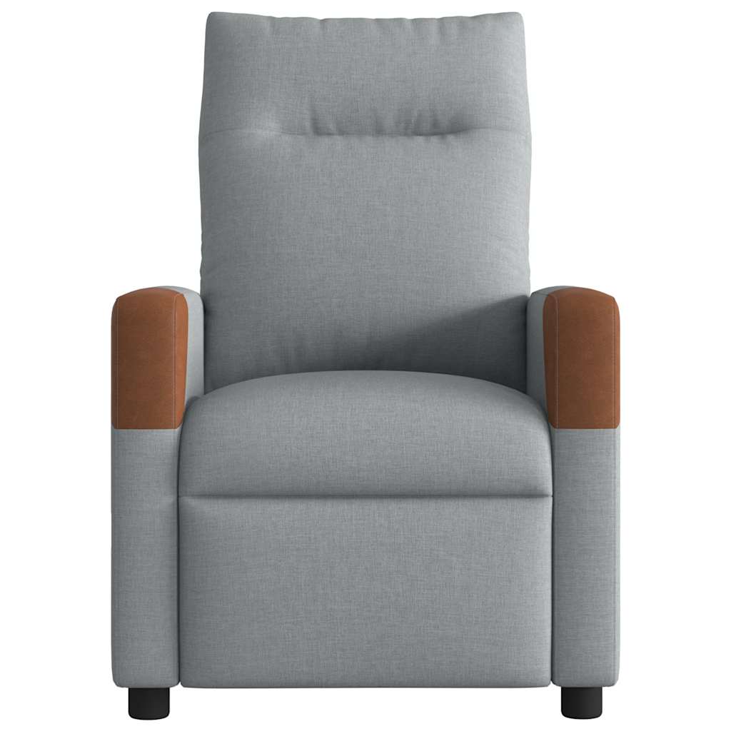 Fauteuil de massage inclinable Gris clair Tissu - XIOS