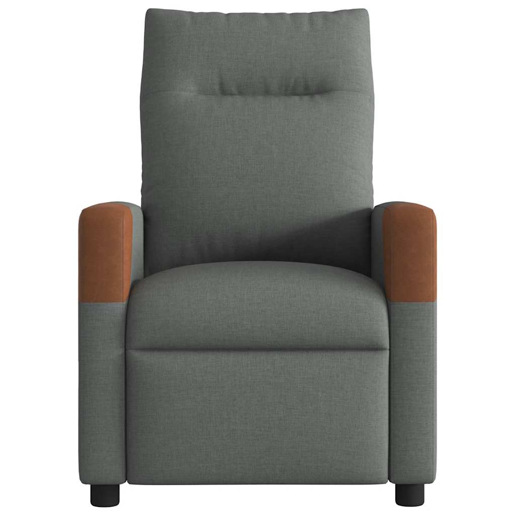 Fauteuil de massage inclinable Gris foncé Tissu - XIOS