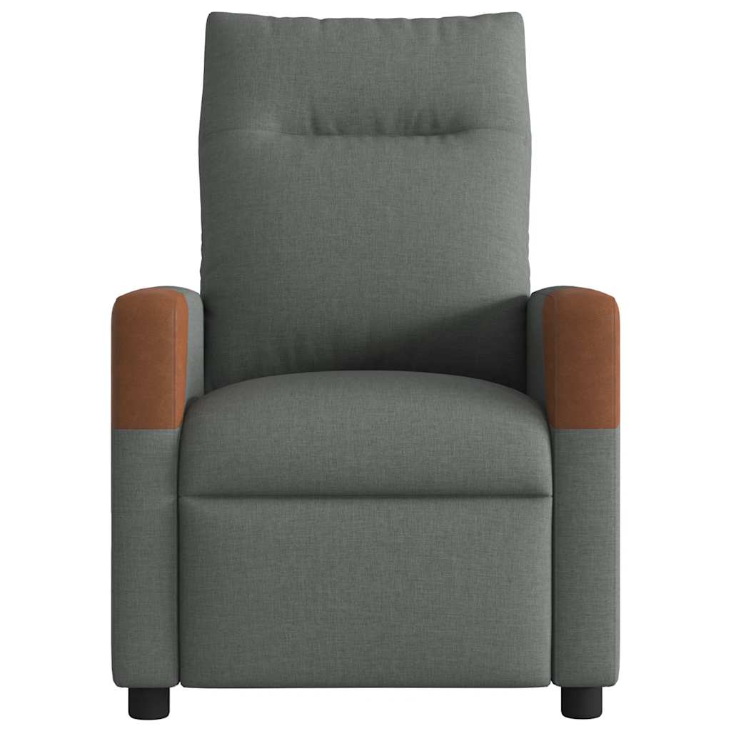 Fauteuil inclinable de massage en tissu gris foncé - XIOS