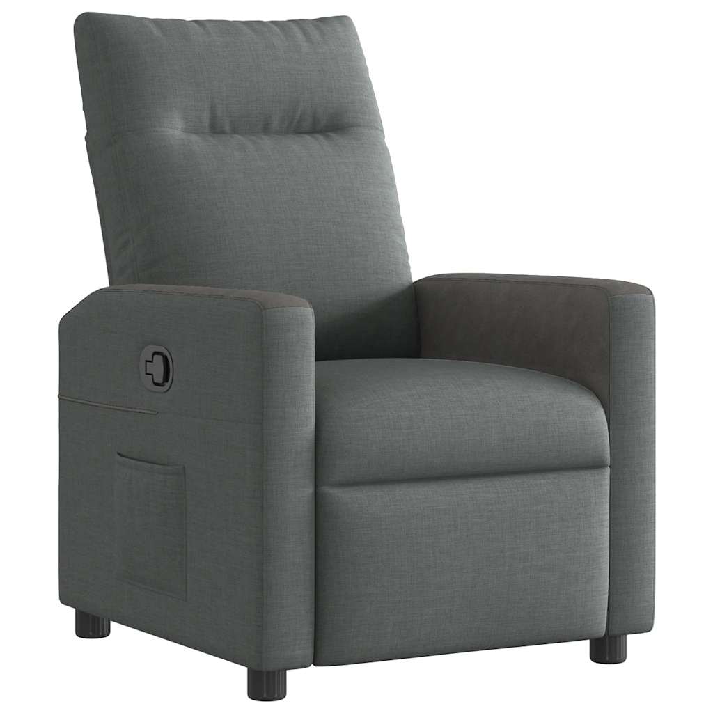 Fauteuil inclinable Gris foncé Tissu - XIOS