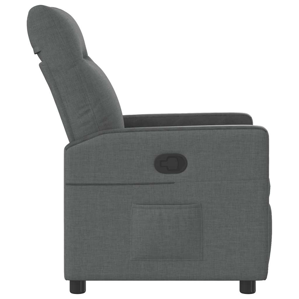 Fauteuil inclinable Gris foncé Tissu - XIOS