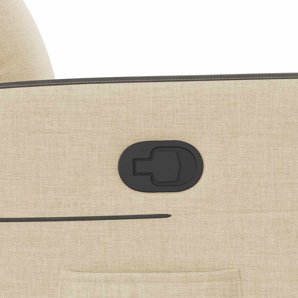 Fauteuil inclinable Crème Tissu - XIOS