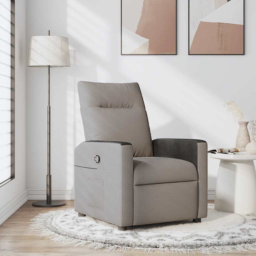Fauteuil inclinable Taupe Tissu - XIOS