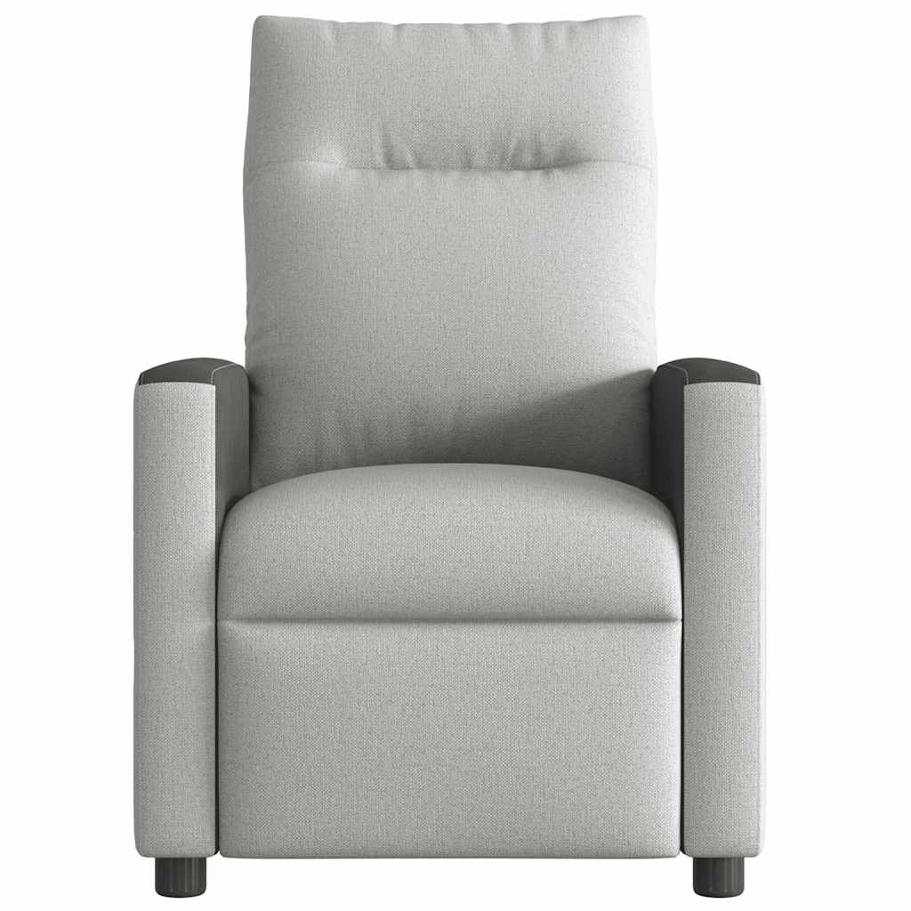 Fauteuil de massage inclinable gris nuage tissu - XIOS