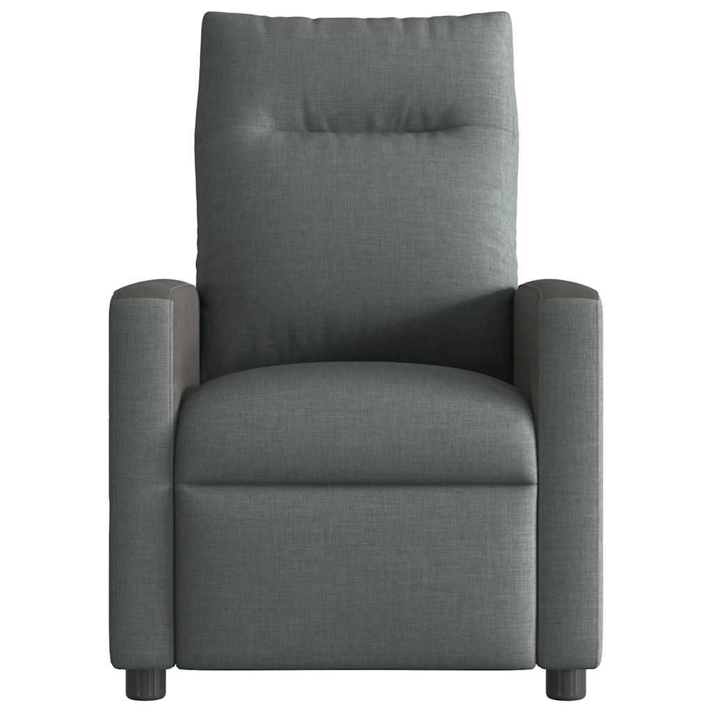 Fauteuil de massage inclinable Gris foncé Tissu - XIOS