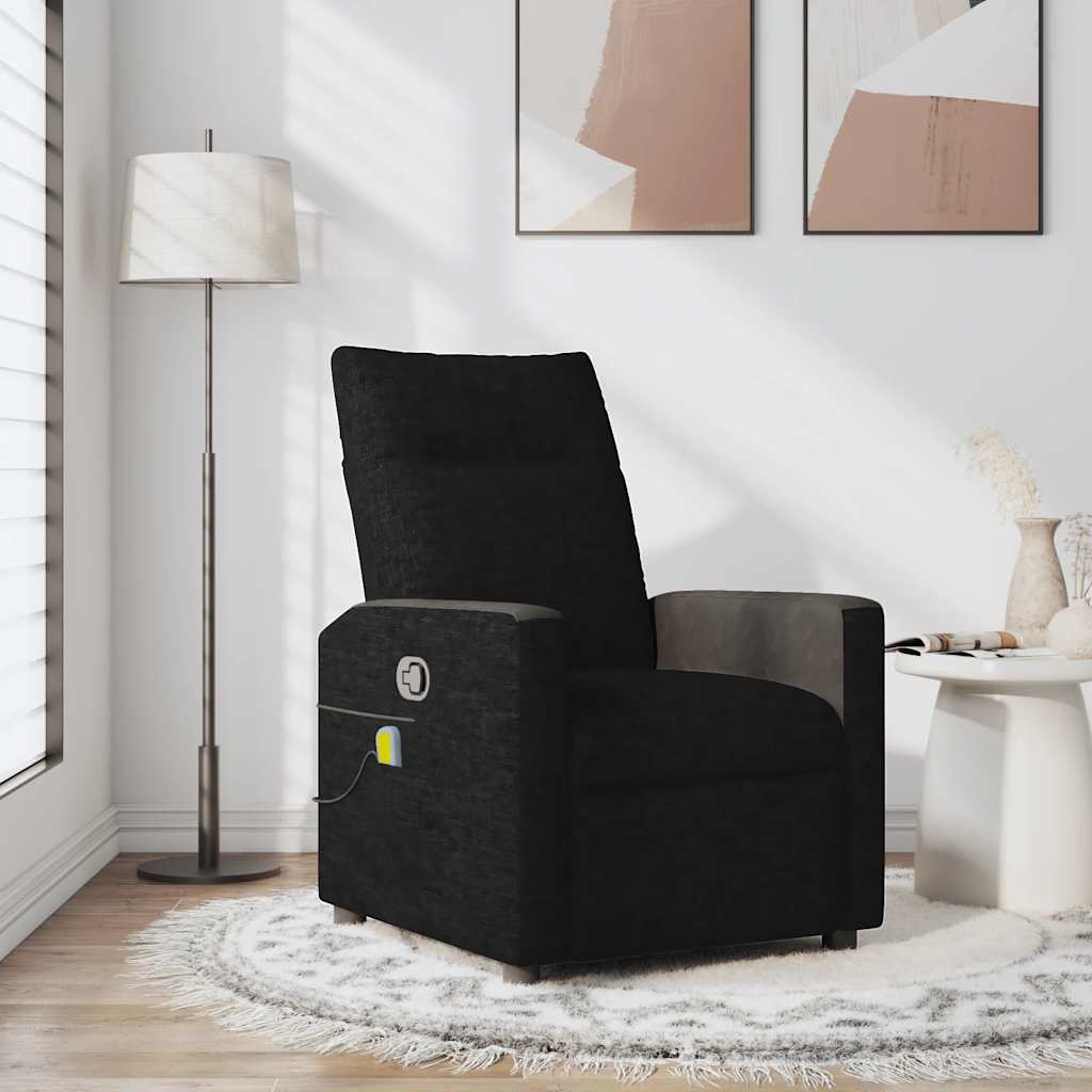 Fauteuil de massage inclinable Noir Tissu - XIOS
