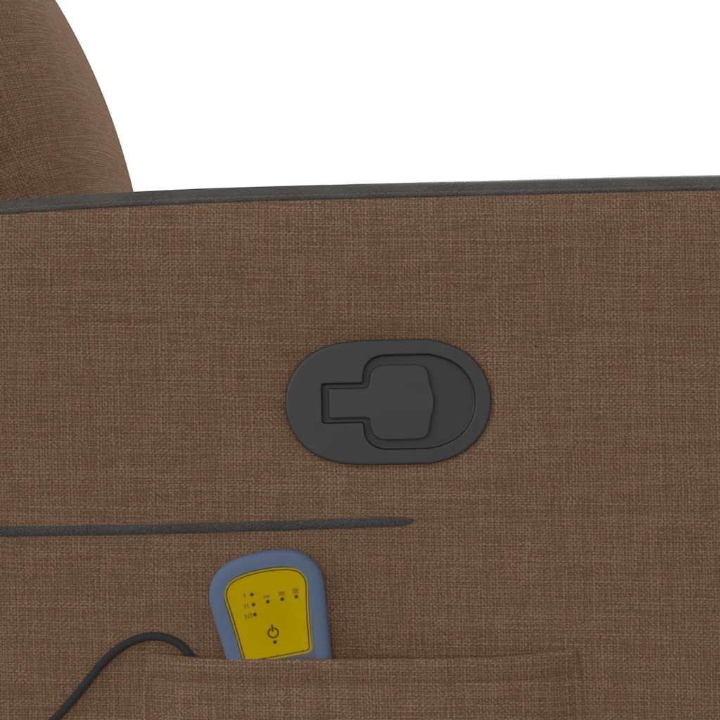 Fauteuil de massage inclinable Marron Tissu - XIOS