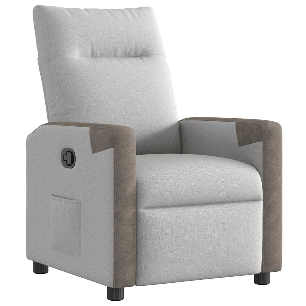 Fauteuil inclinable gris nuage tissu - XIOS
