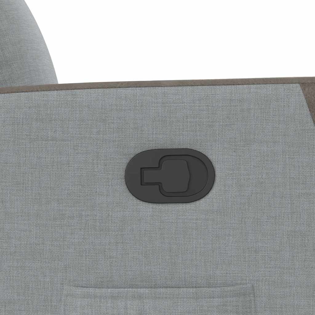 Fauteuil inclinable Gris clair Tissu - XIOS