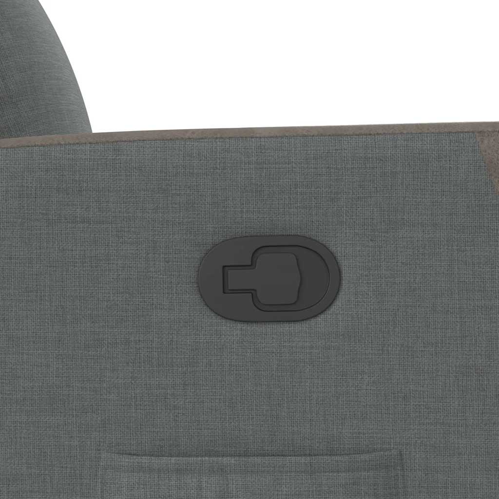 Fauteuil inclinable Gris foncé Tissu - XIOS