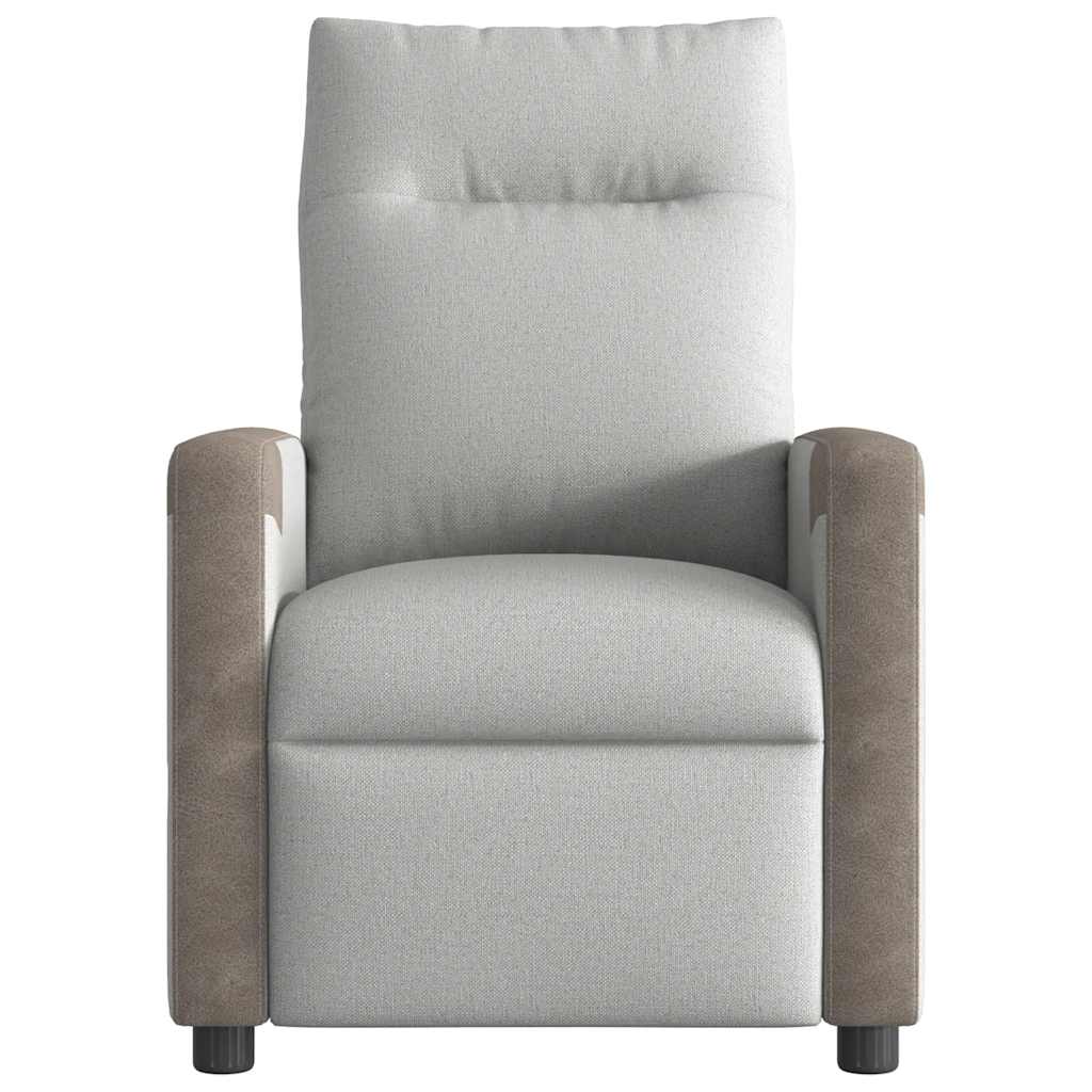 Fauteuil de massage inclinable gris nuage tissu - XIOS