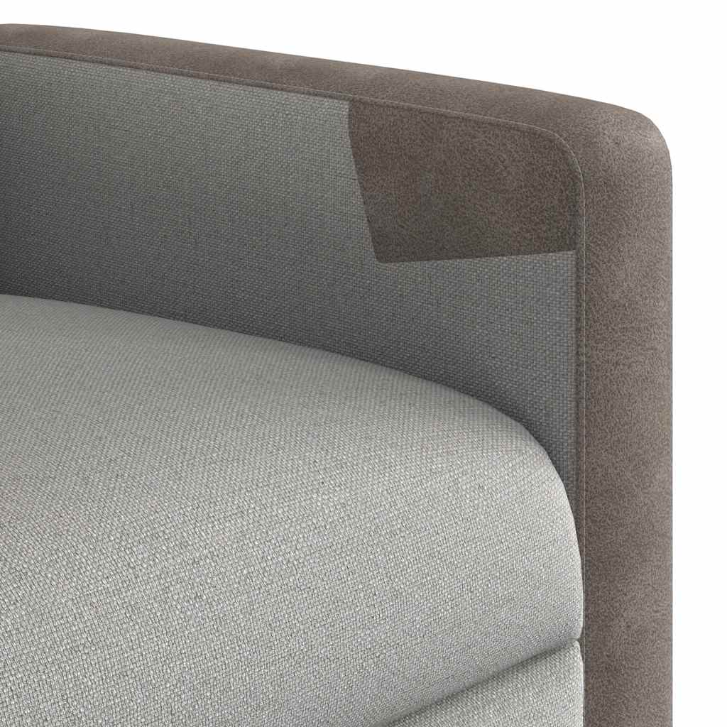Fauteuil de massage inclinable gris nuage tissu - XIOS