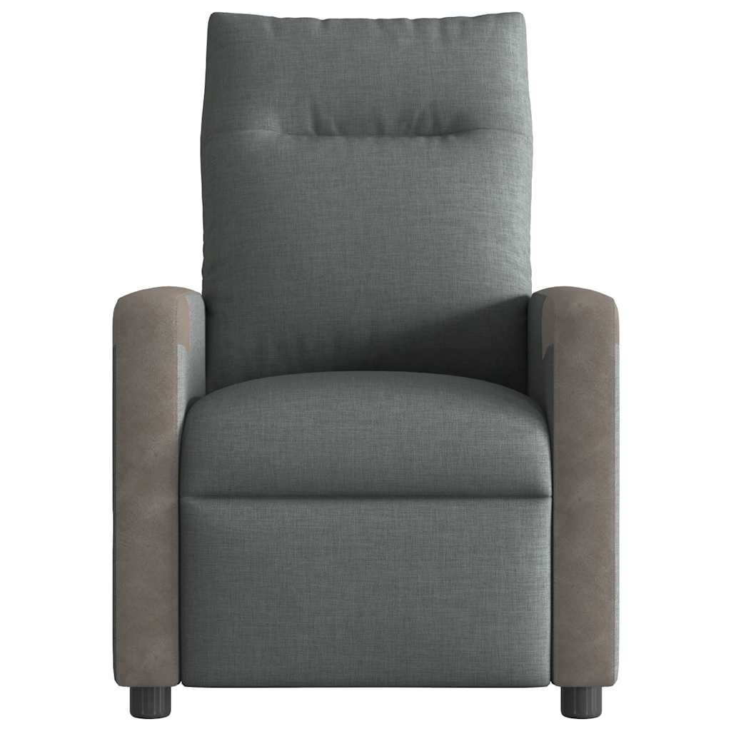 Fauteuil de massage inclinable Gris foncé Tissu - XIOS