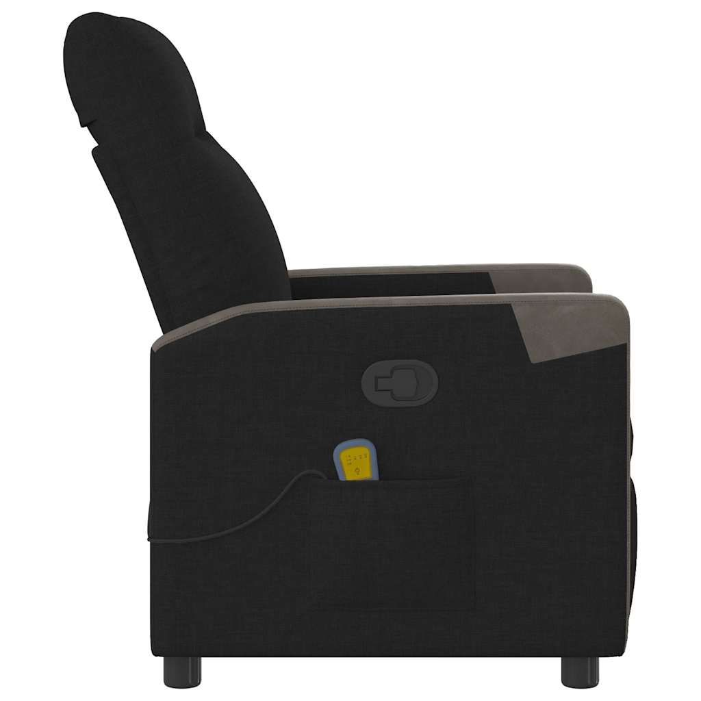 Fauteuil de massage inclinable Noir Tissu - XIOS