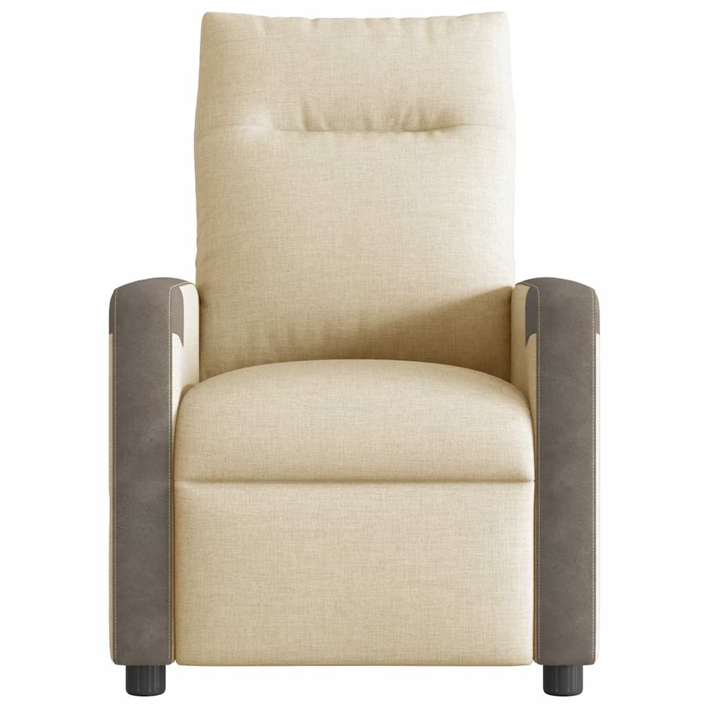 Fauteuil de massage inclinable Crème Tissu - XIOS