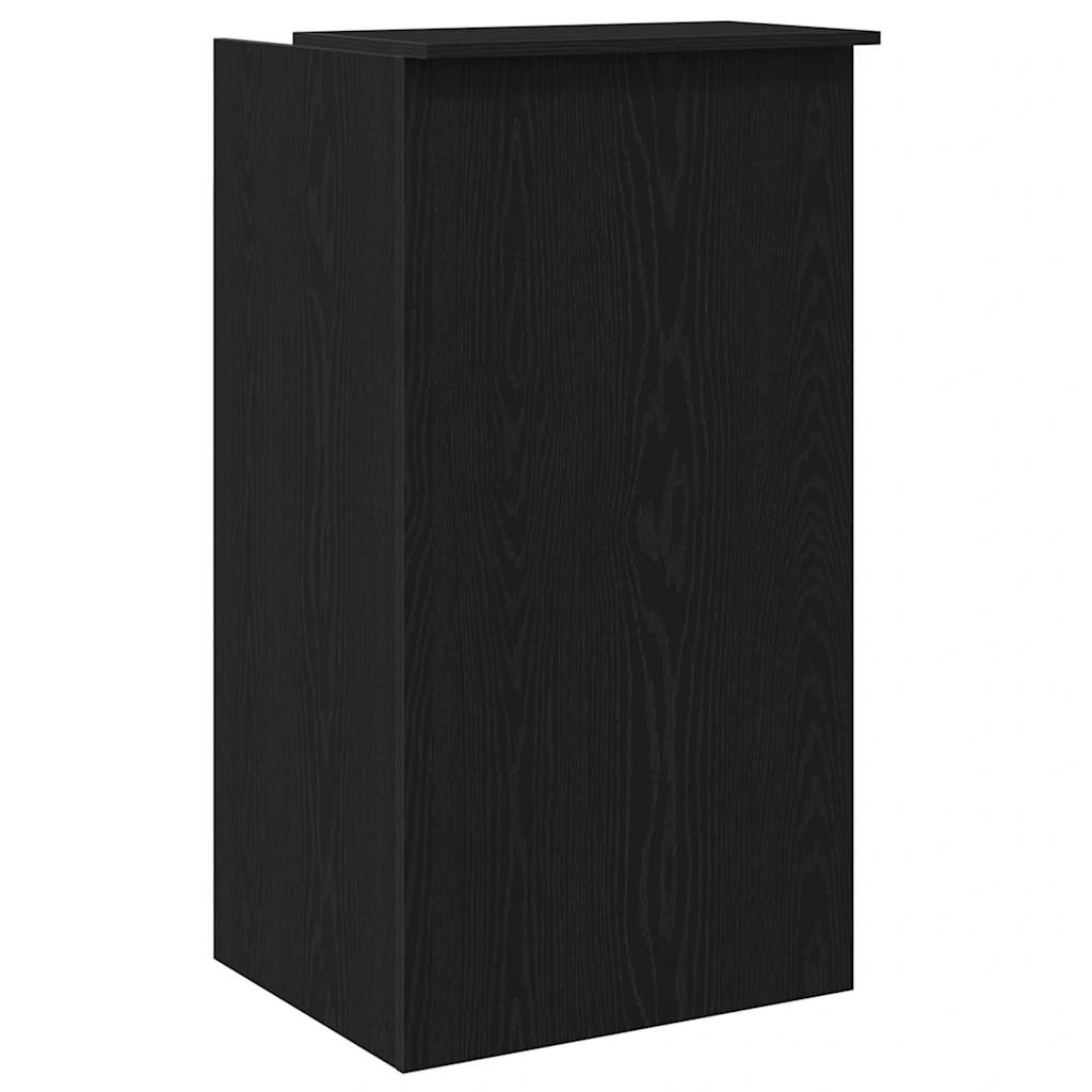 Bureau de réception noir 55x50x103,5 cm bois d'ingénierie - XIOS