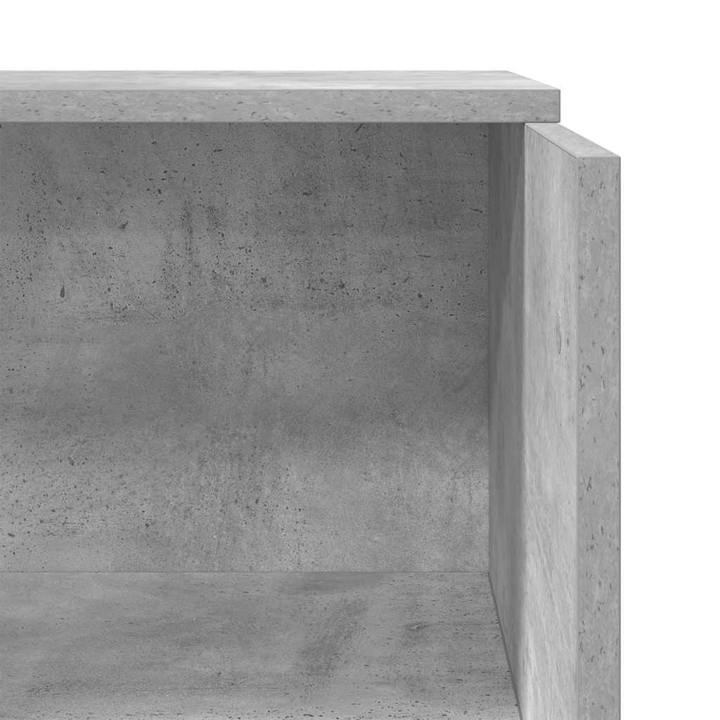 Bureau de réception gris béton 55x50x103,5 cm bois d'ingénierie - XIOS