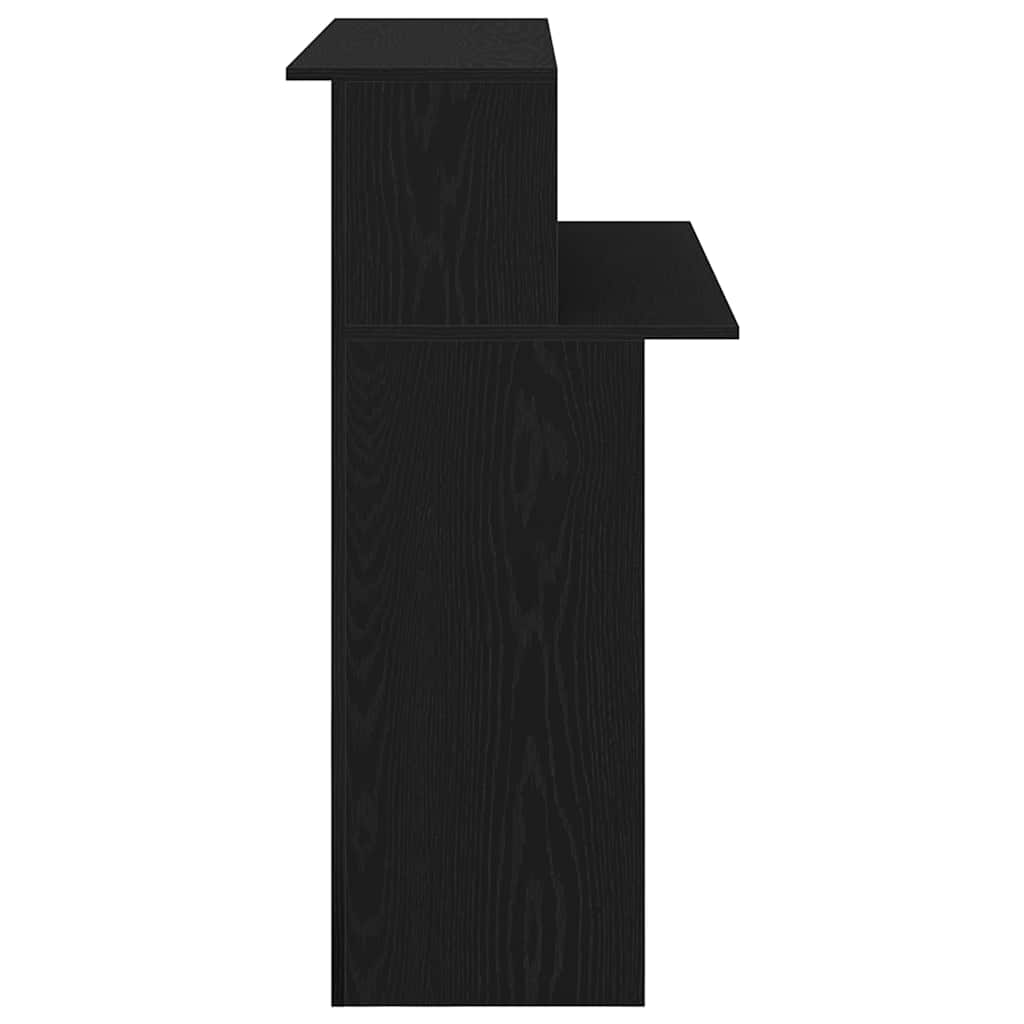 Bureau de réception noir 100x50x103,5 cm bois d'ingénierie - XIOS
