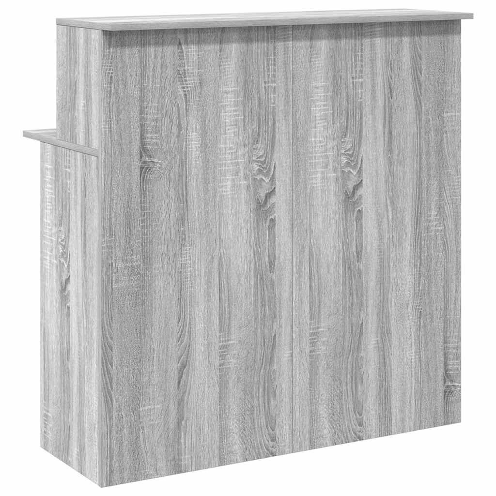 Bureau de réception sonoma gris 100x50x103,5 cm bois ingénierie - XIOS