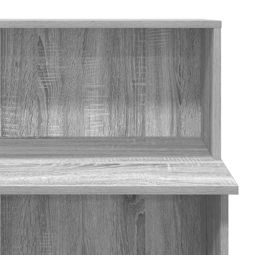 Bureau de réception sonoma gris 100x50x103,5 cm bois ingénierie - XIOS