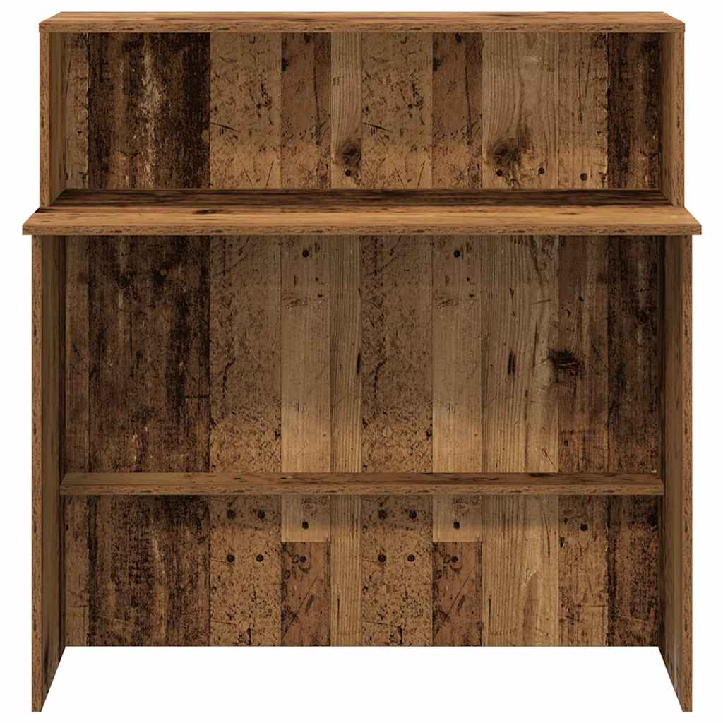 Bureau de réception vieux bois 100x50x103,5cm bois d'ingénierie - XIOS