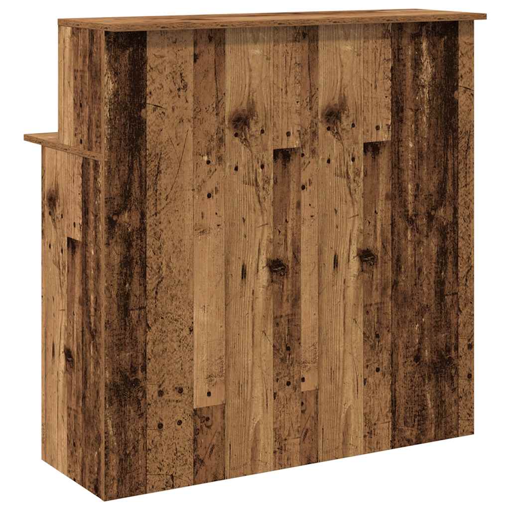 Bureau de réception vieux bois 100x50x103,5cm bois d'ingénierie - XIOS