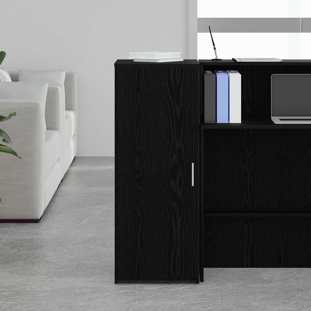 Armoire de rangement Noir 40x45x103,5 cm Bois d'ingénierie