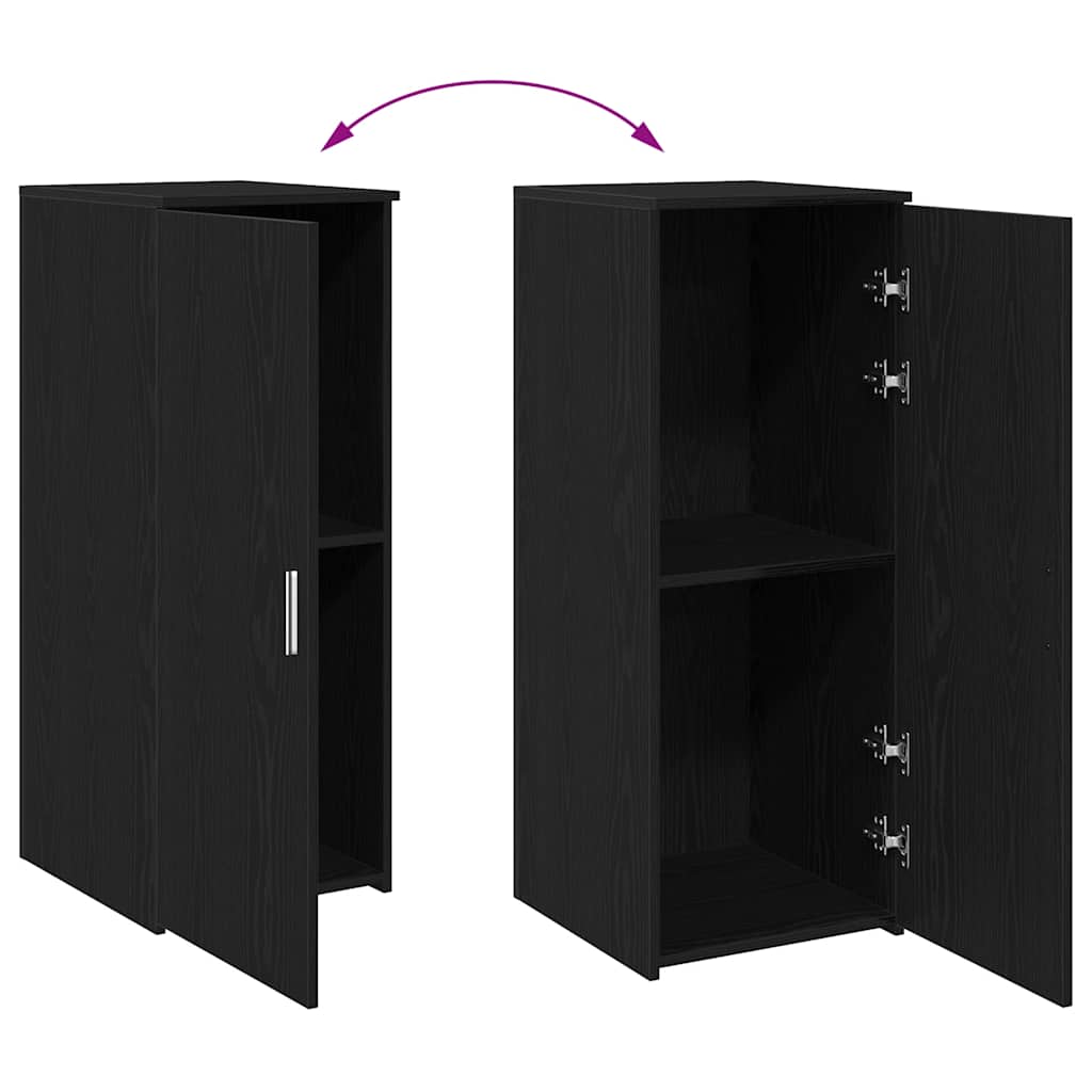 Armoire de rangement Noir 40x45x103,5 cm Bois d'ingénierie