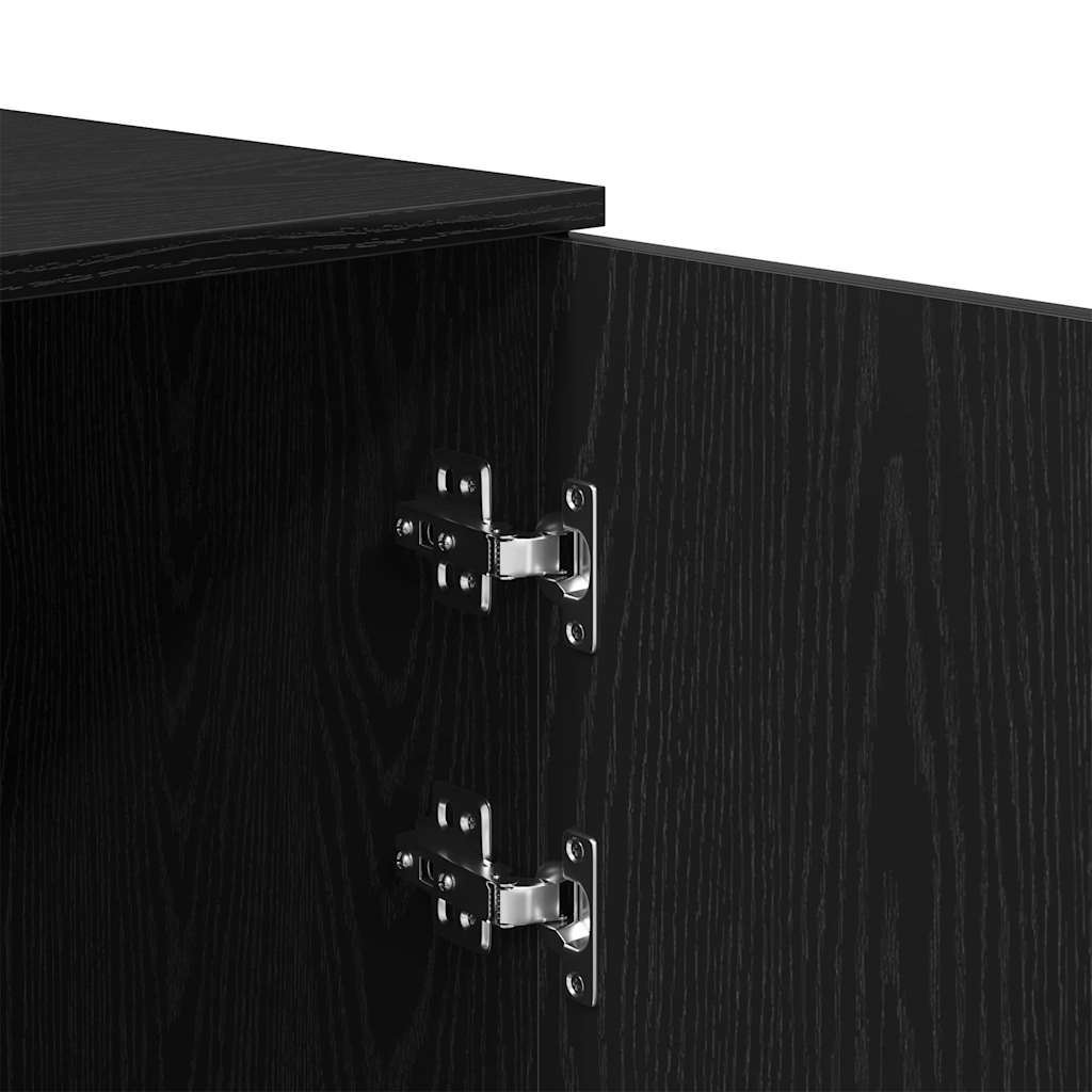 Armoire de rangement Noir 40x45x103,5 cm Bois d'ingénierie