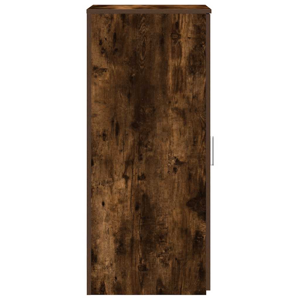 Armoire de rangement chêne fumé 40x45x103,5cm bois d'ingénierie - XIOS