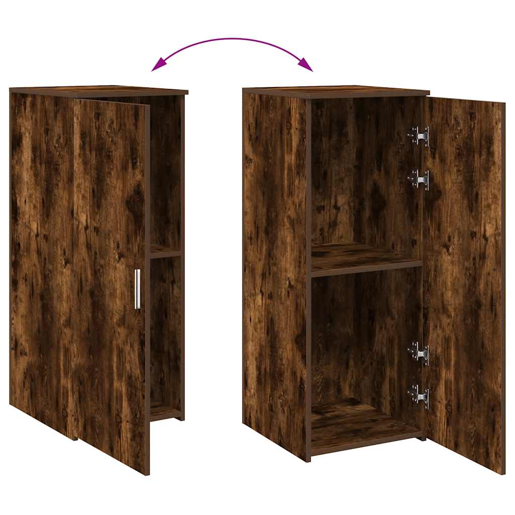 Armoire de rangement chêne fumé 40x45x103,5cm bois d'ingénierie - XIOS