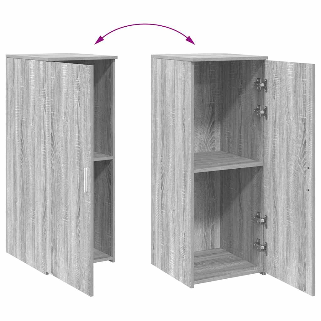 Armoire de rangement sonoma gris 40x45x103,5 cm bois ingénierie - XIOS
