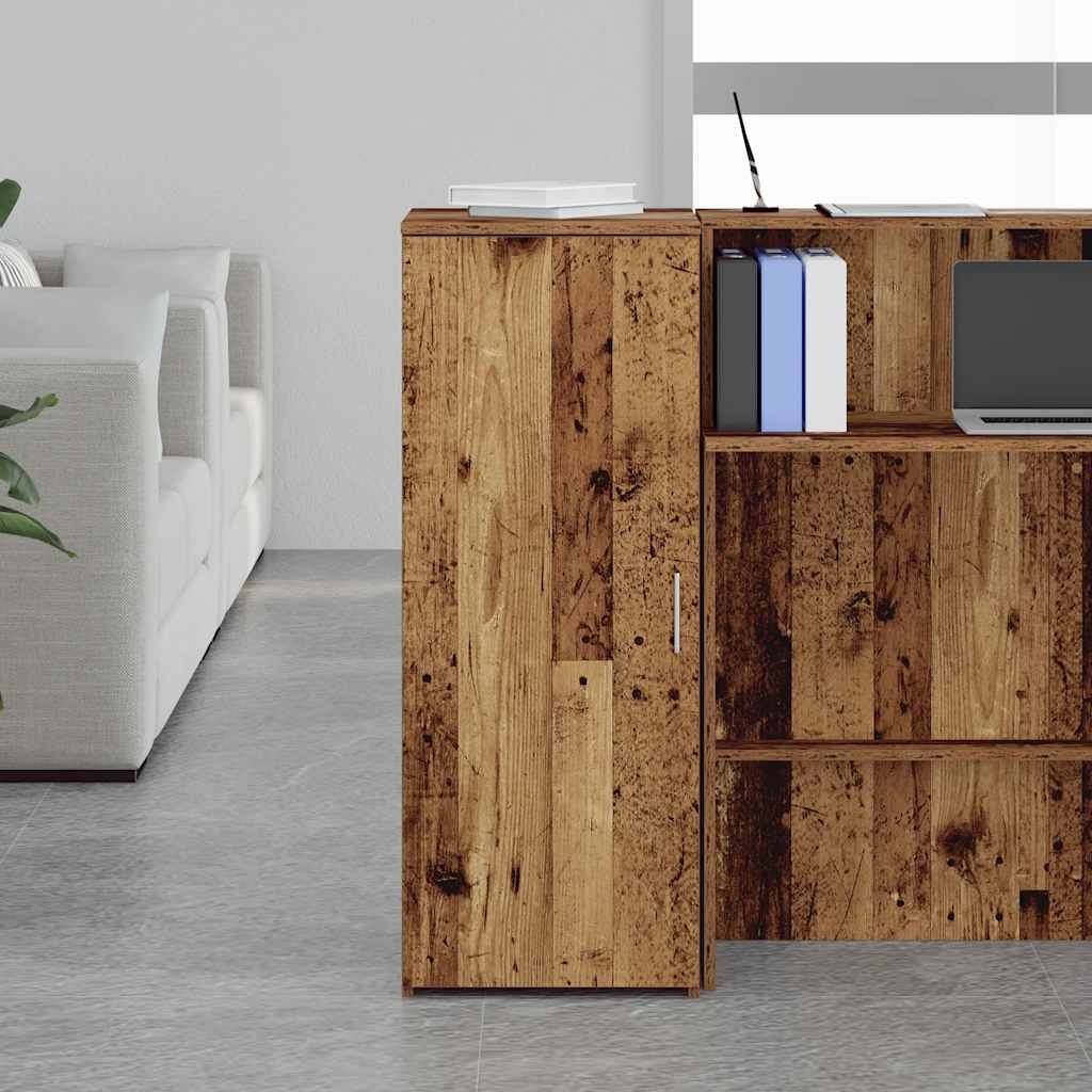 Armoire de rangement vieux bois 40x45x103,5cm bois d'ingénierie - XIOS